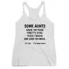 some aunts have, tattoos
