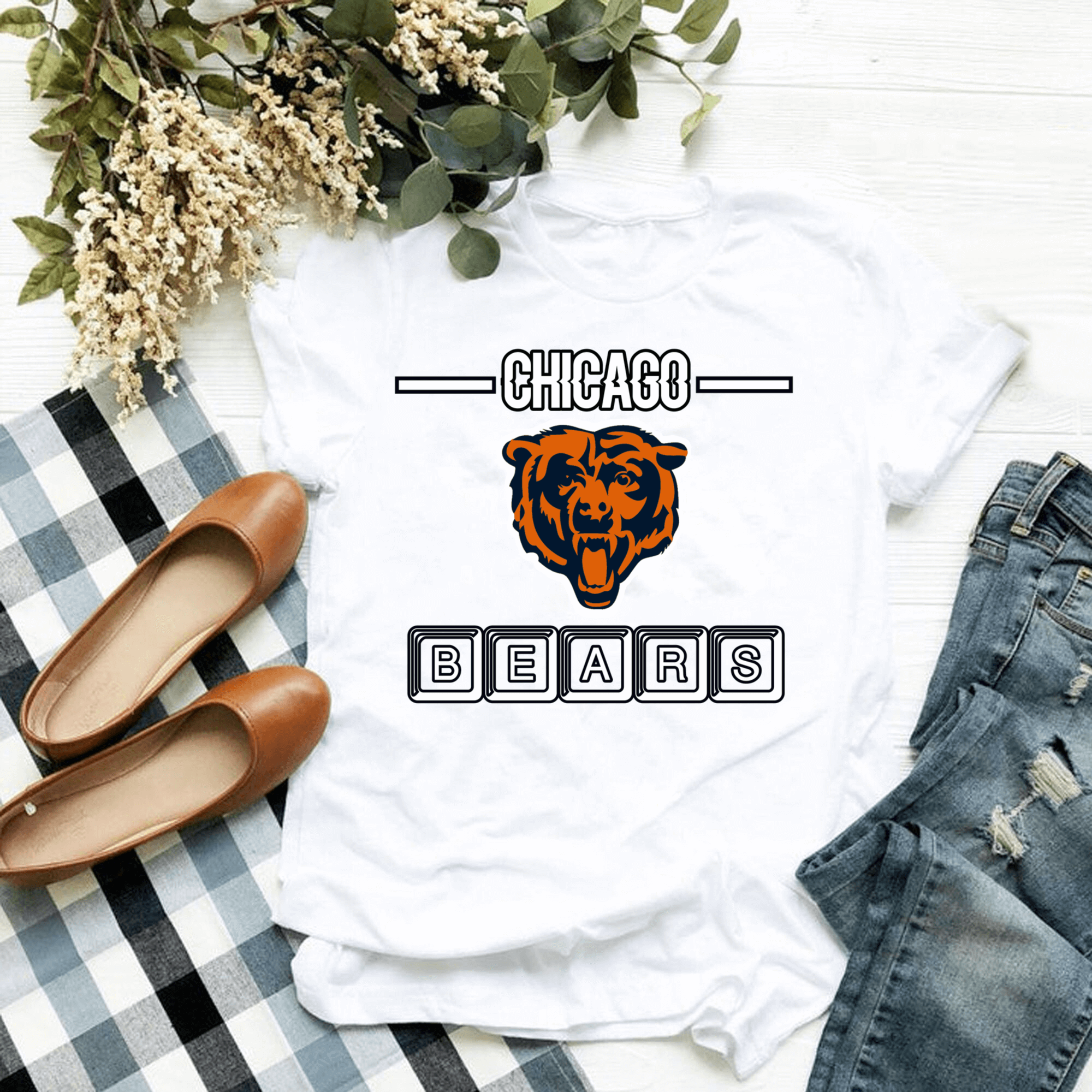 chicago bears plaid shirt