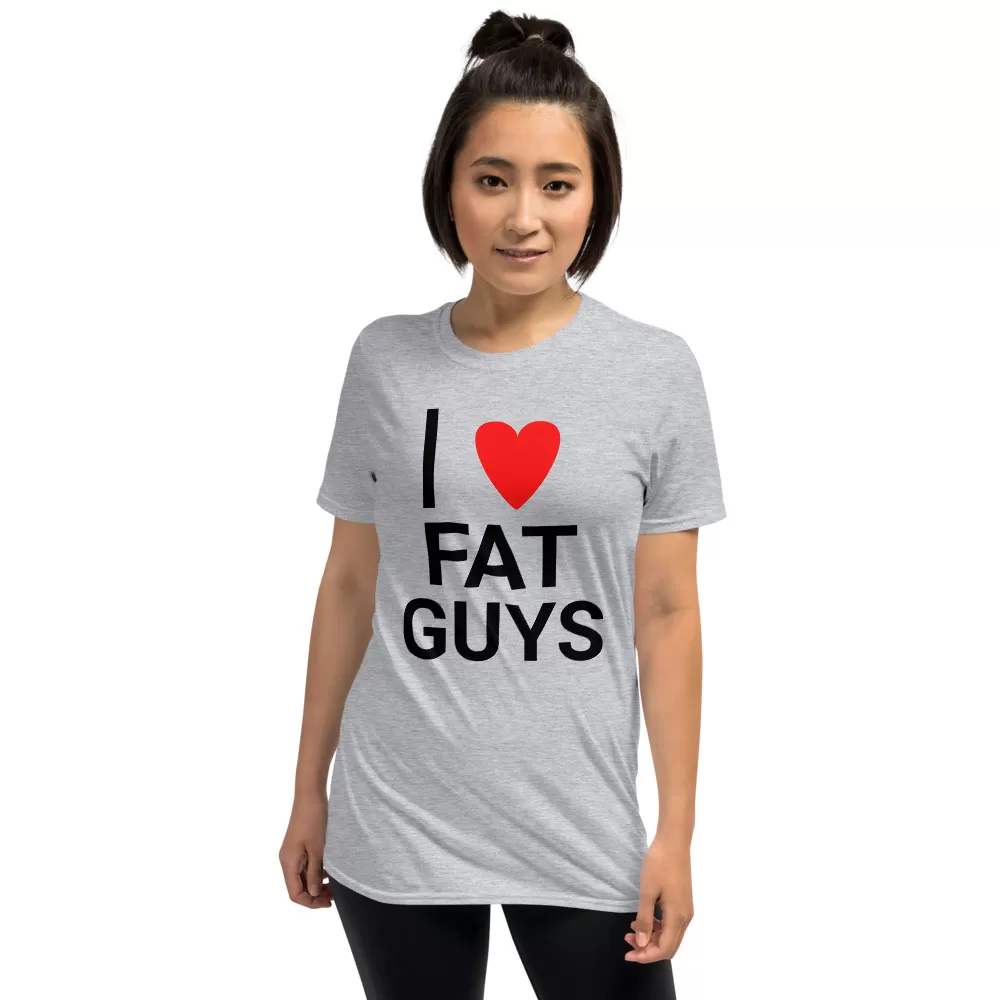 I love fat guys Short-Sleeve Unisex T-Shirt - Image 4