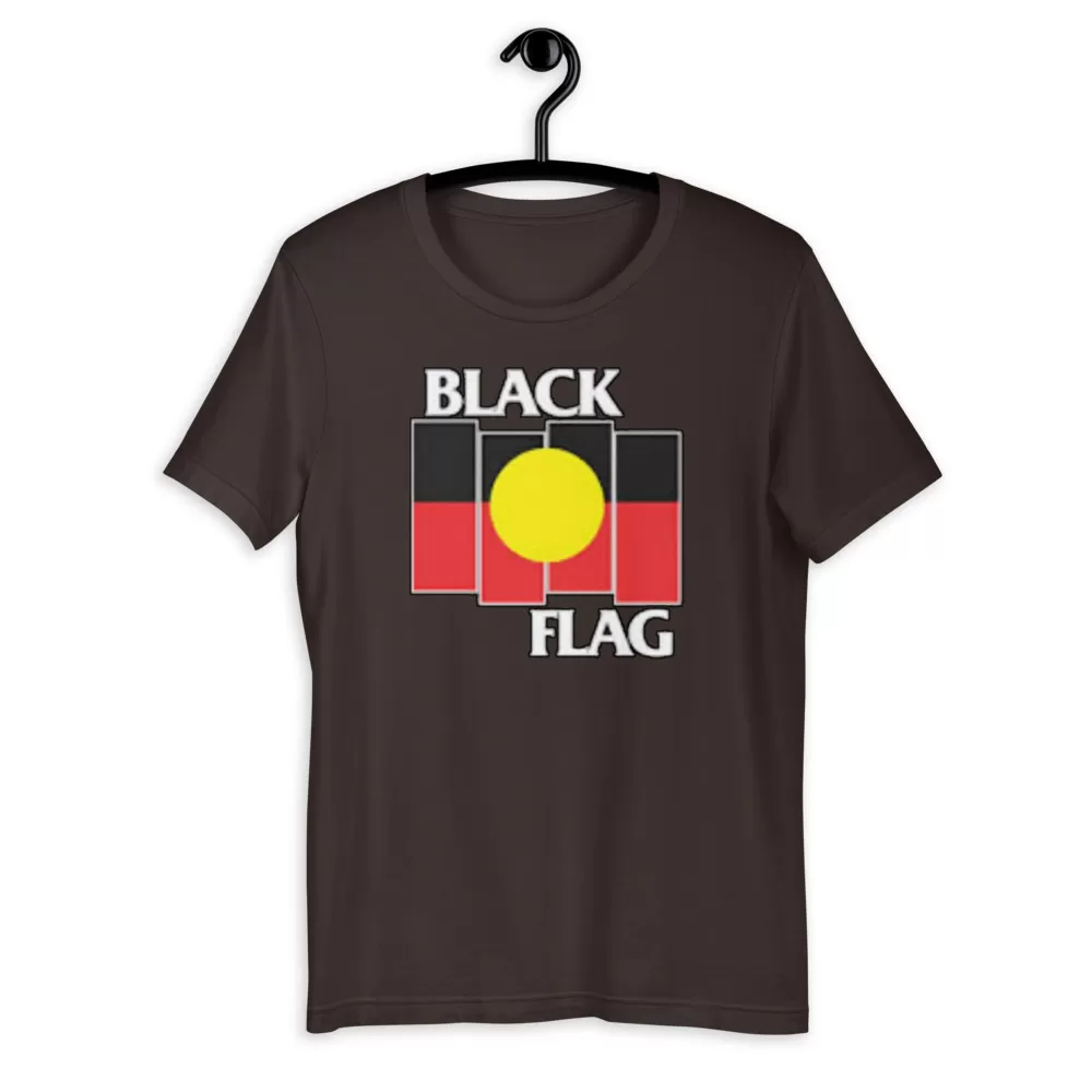 Tshirt Black Flag X Aboriginal Unisex T-Shirt - Image 3
