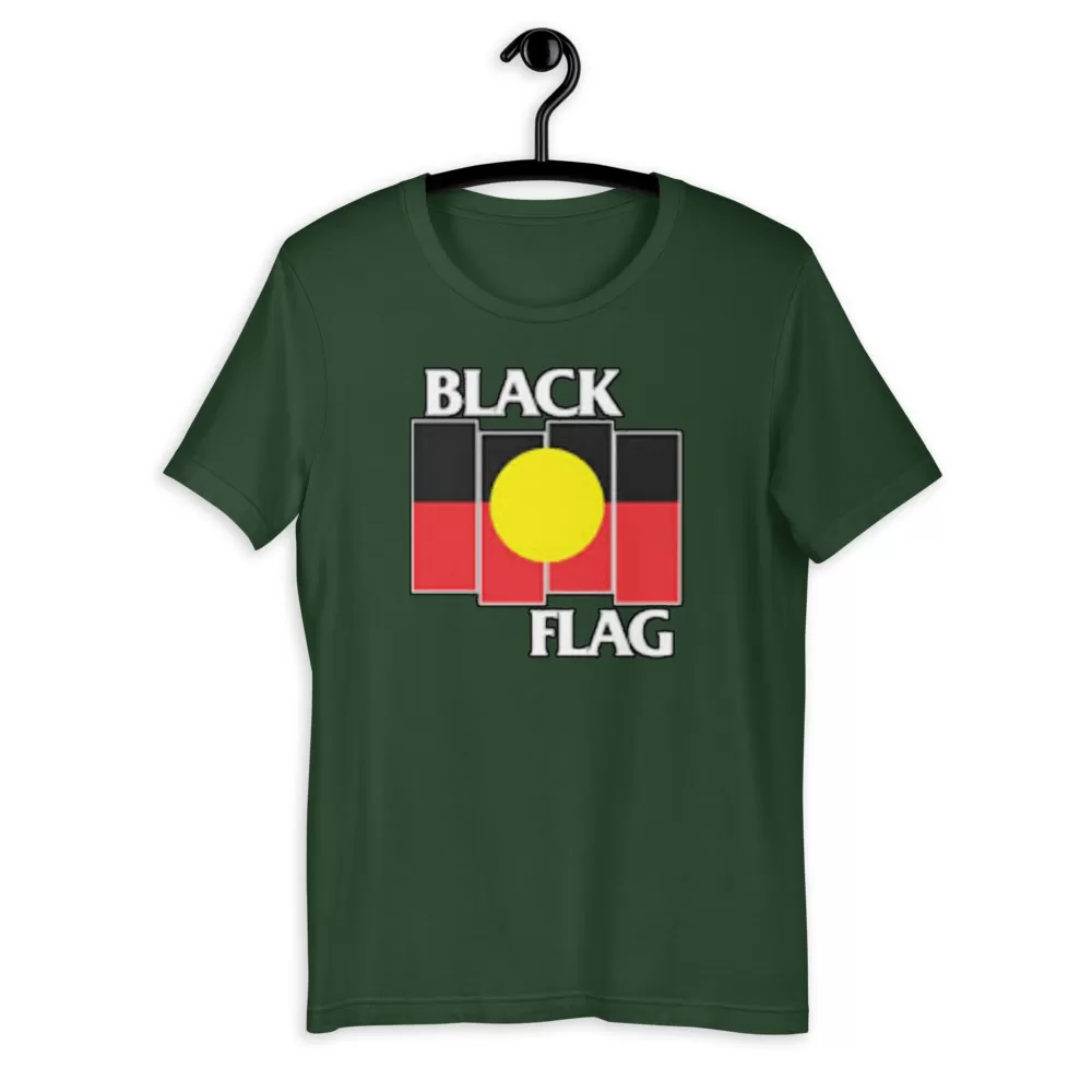 Tshirt Black Flag X Aboriginal Unisex T-Shirt - Image 11