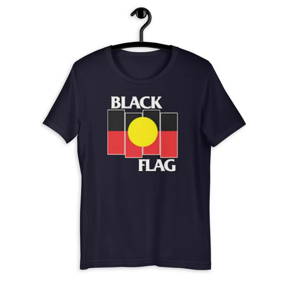 Tshirt Black Flag X Aboriginal Unisex T-Shirt - Image 10