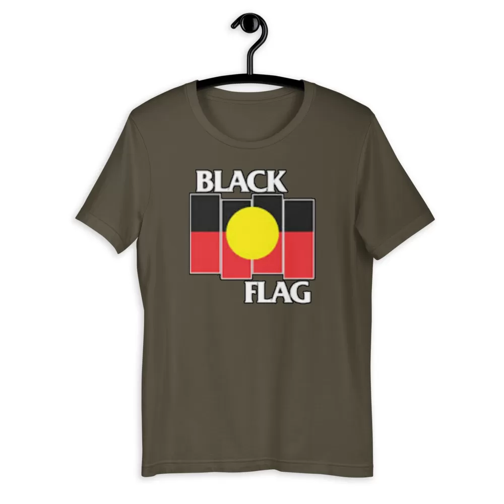 Tshirt Black Flag X Aboriginal Unisex T-Shirt - Image 7