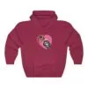 Happy valentines hoodie - Cardinal Red, M