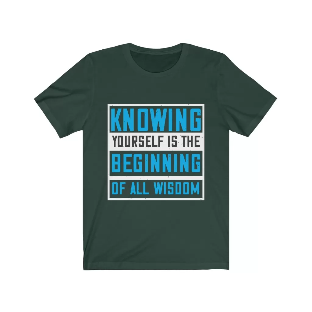Knowing yourself is the beginning of all wisoom T-shirt