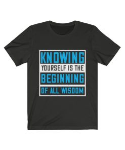 Knowing yourself is the beginning of all wisoom T-shirt