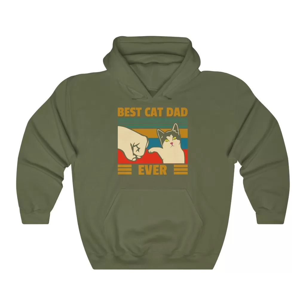 Best cat dad Unisex hoodie - Image 4
