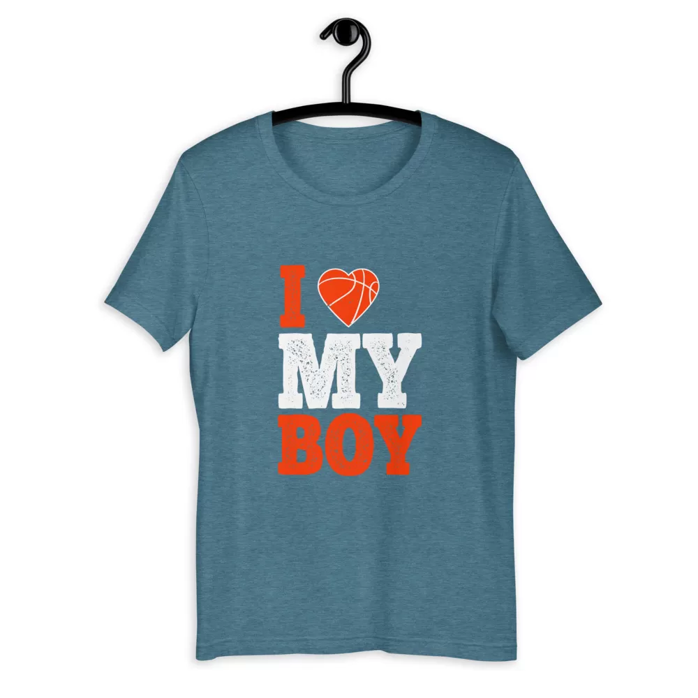 I love my boy Unisex T-Shirt - Image 10