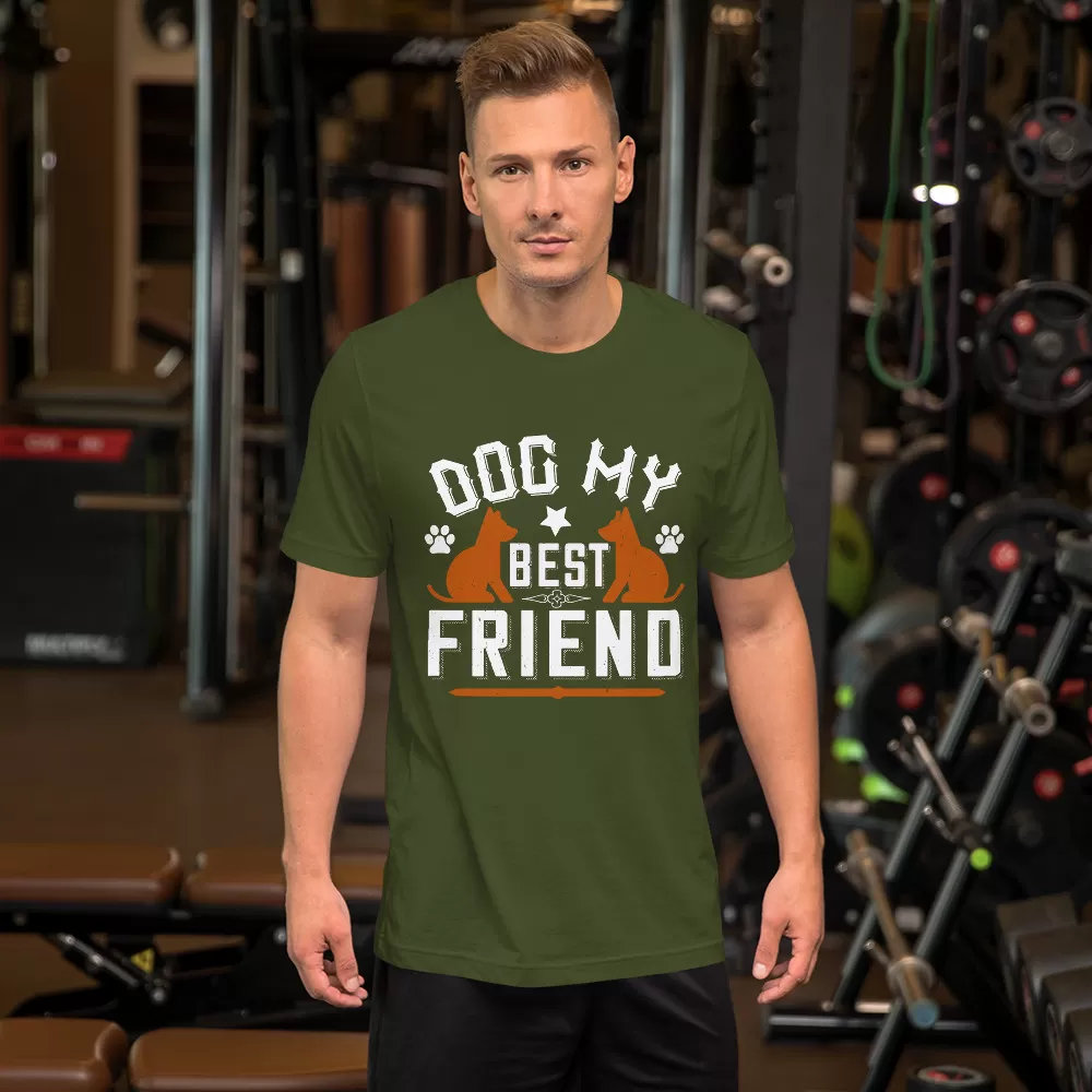 Dog My Best Friend Unisex T-Shirt - Image 6