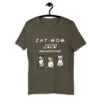 cat mom 2020 Unisex T-Shirt - Army, 4XL