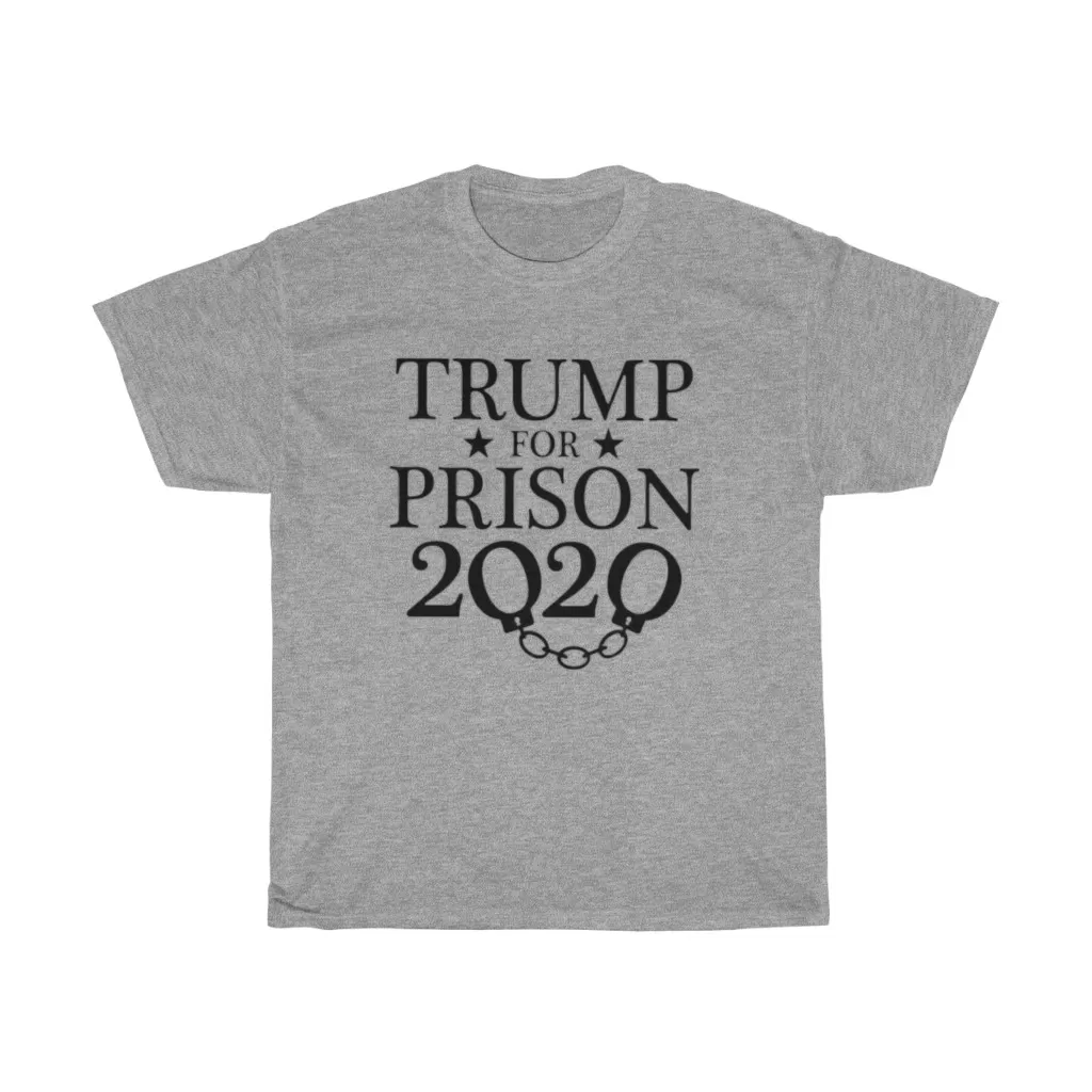 Trump for prison 2020 Unisex Heavy Cotton Tee - Image 2