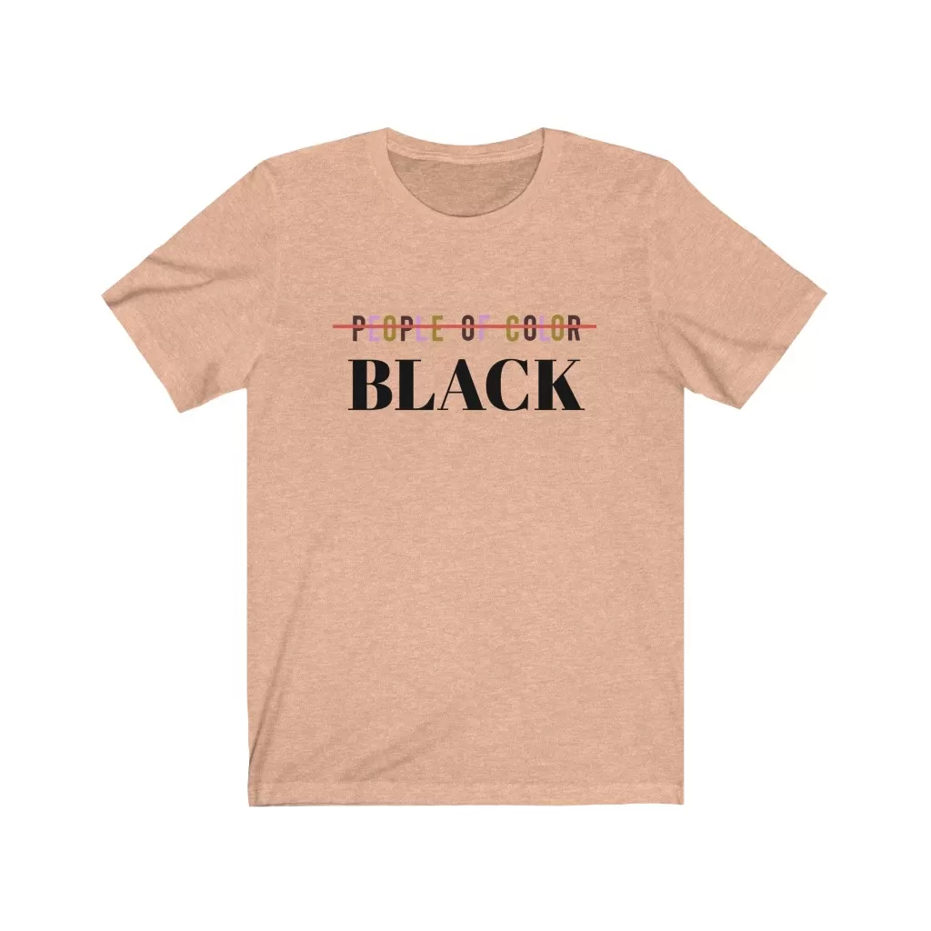 People of color black unisex tee - Image 3