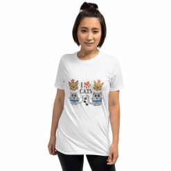 I love cats Short-Sleeve Unisex T-Shirt
