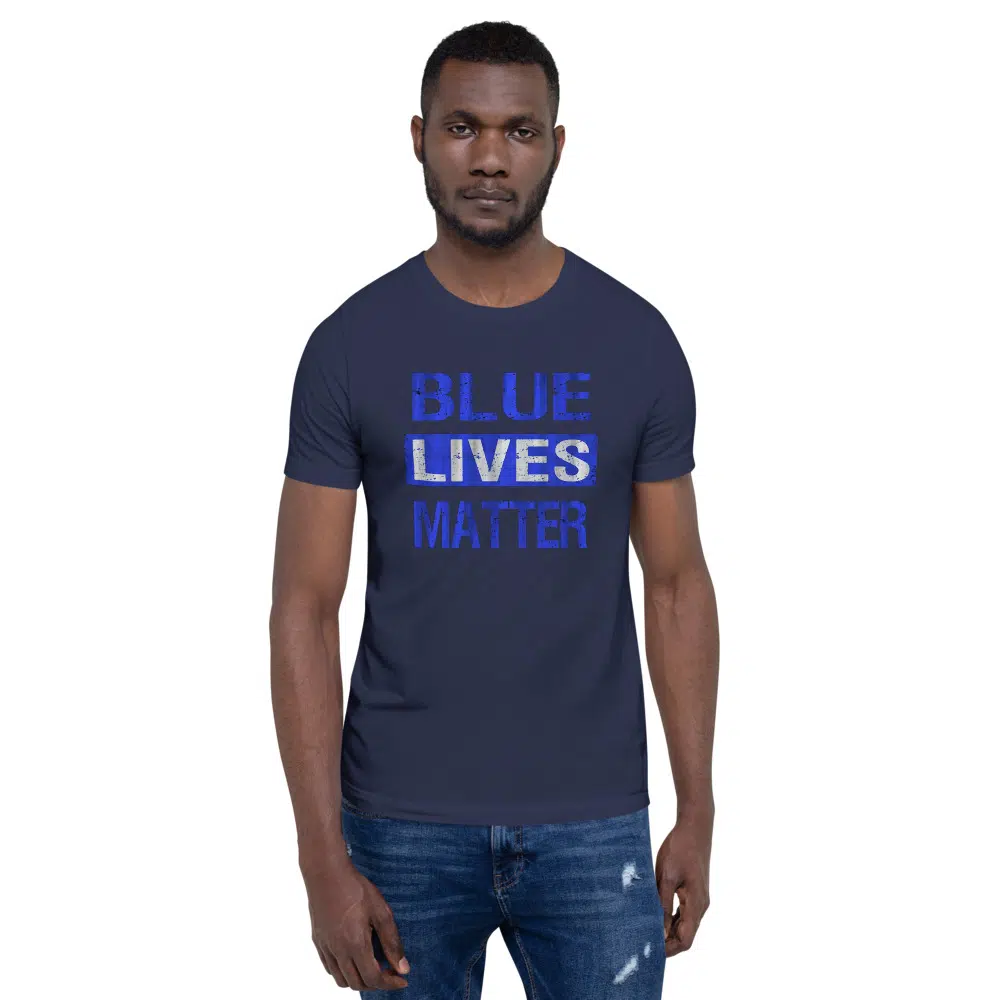 Blue lives matter Unisex T-Shirt - Image 10