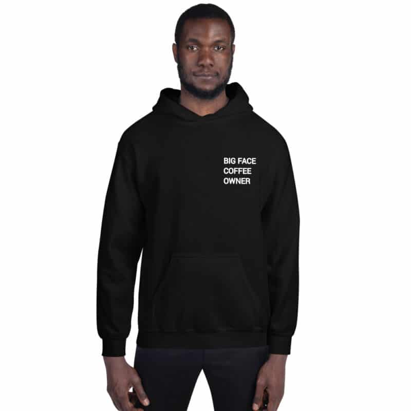 Big face coffee owner Unisex Hoodie