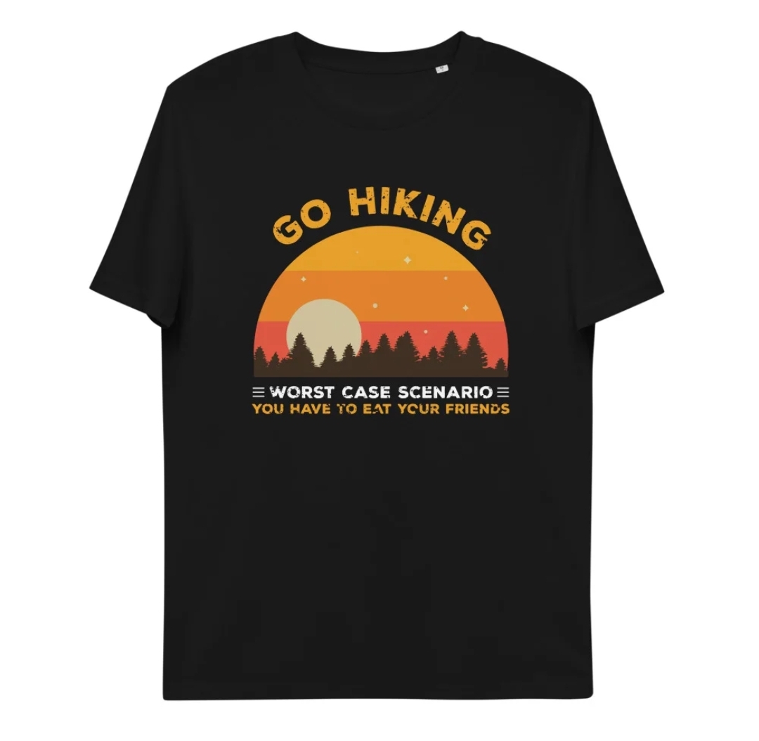 Go hiking Unisex organic cotton t-shirt