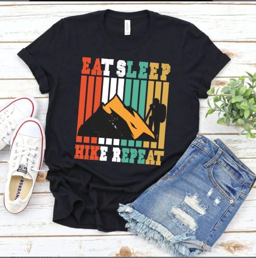 Eat sleep hike repeat Premium T-Shirt
