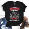 Some grandpa's play bingo real grandpa's ride motorcycles tee