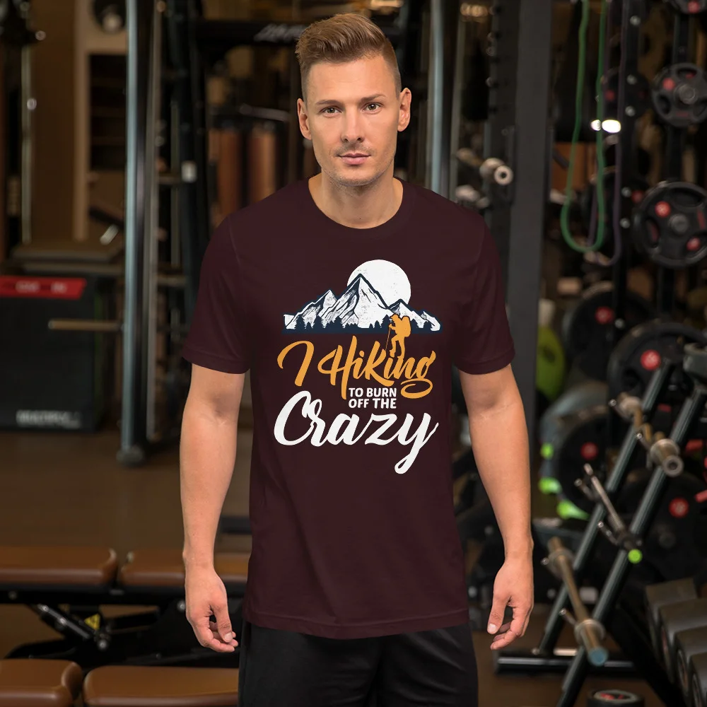 I hiking to burn off the crazy Premium T-Shirt - Image 3