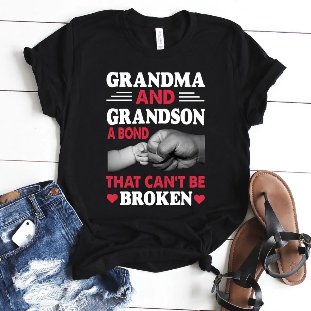 Grandma and grandson a bond that can't be broken tshirt This t-shirt design is everything you've dreamed of and more