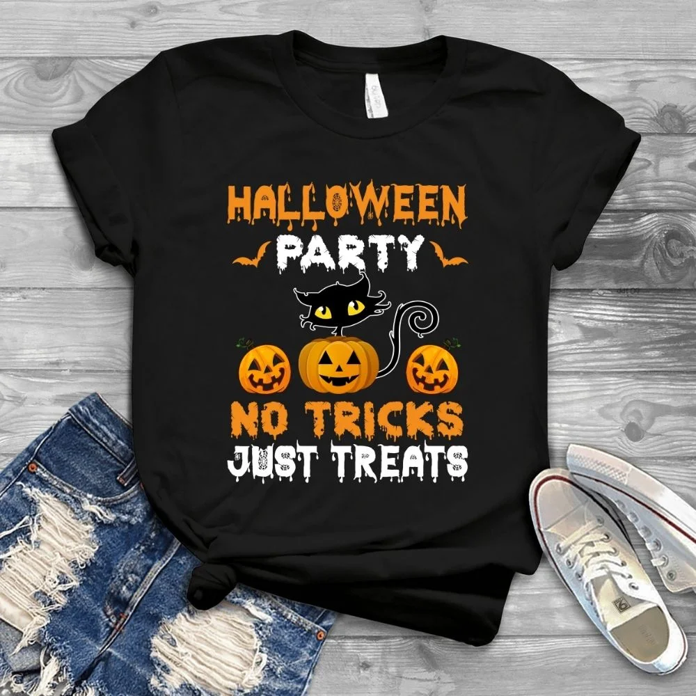 Halloween Party No Tricks Just Treats tshirt design