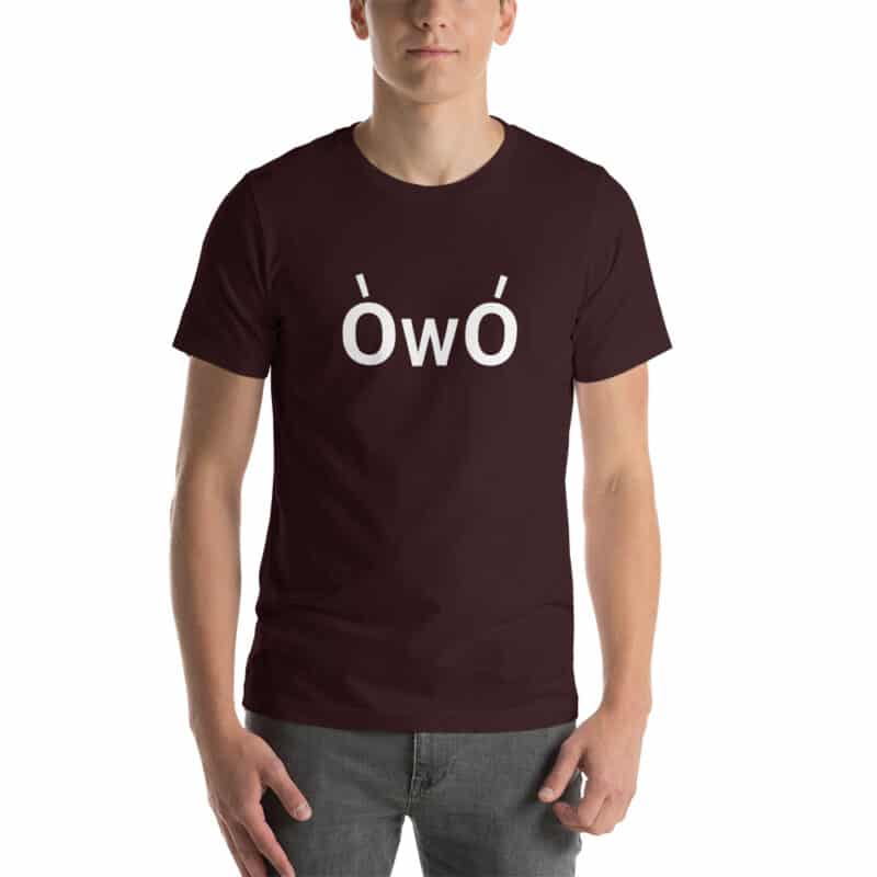ÒwÓ Angry OwO Emoticon Emoji Shirt T-Shirt