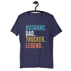 Husband dad tracker legend Unisex t-shirt This t-shirt is everything you've dreamed of and more. It feels soft and lightweight, with the right amount of stretch. It's comfortable and flattering for all.