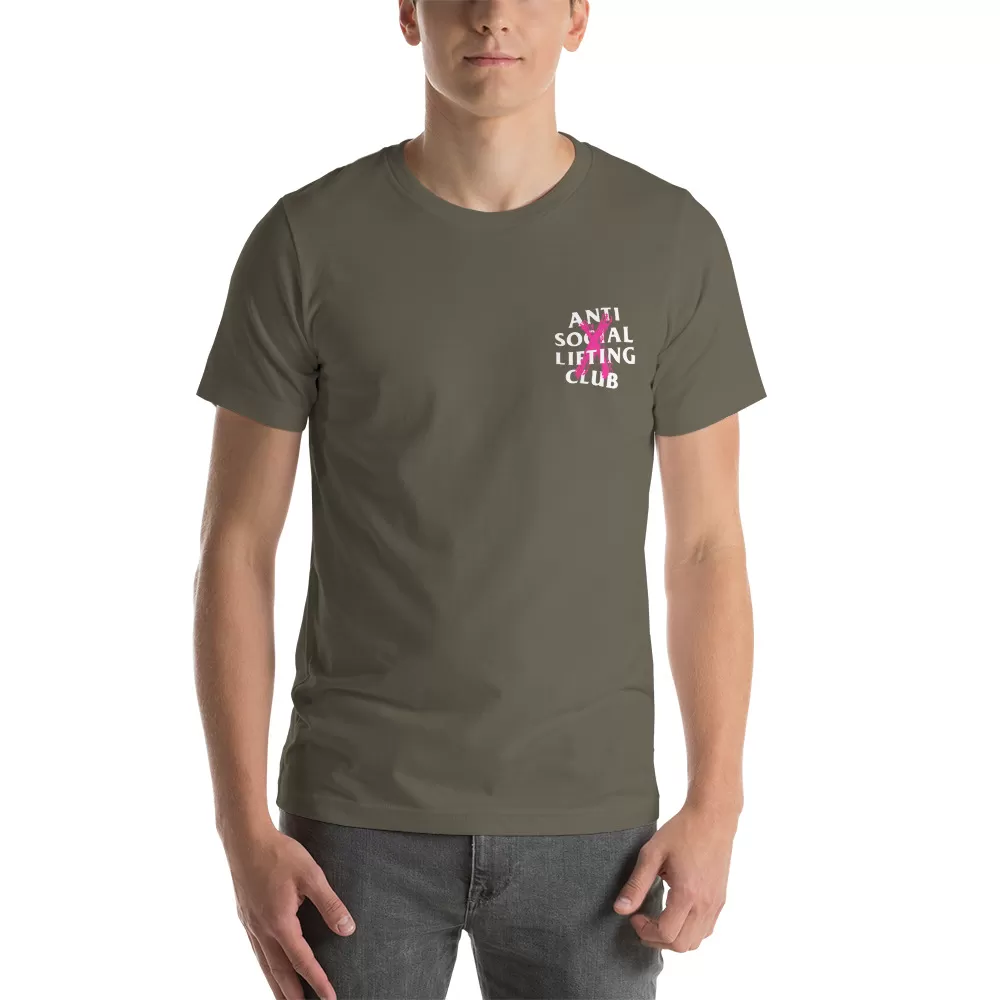 Anti Social Lifting Club pink x Unisex t-shirt - Image 6