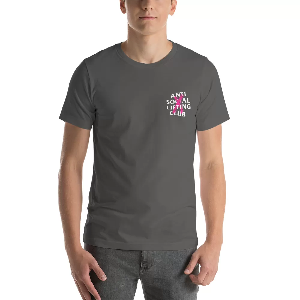Anti Social Lifting Club pink x Unisex t-shirt - Image 5