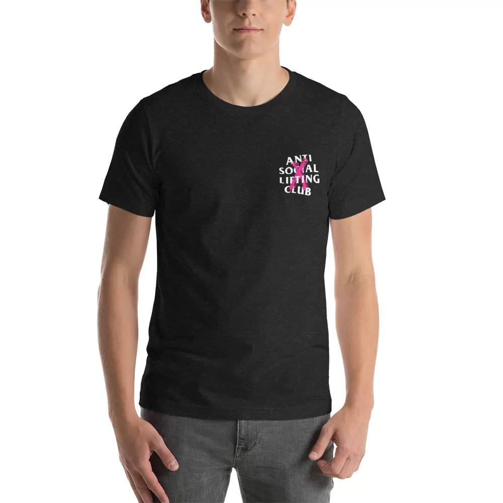 Anti Social Lifting Club pink x Unisex t-shirt