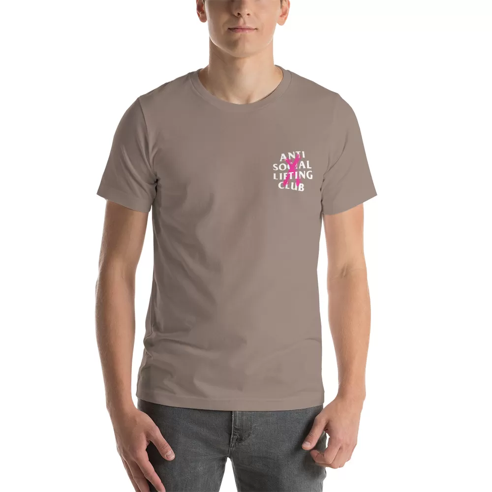 Anti Social Lifting Club pink x Unisex t-shirt - Image 8