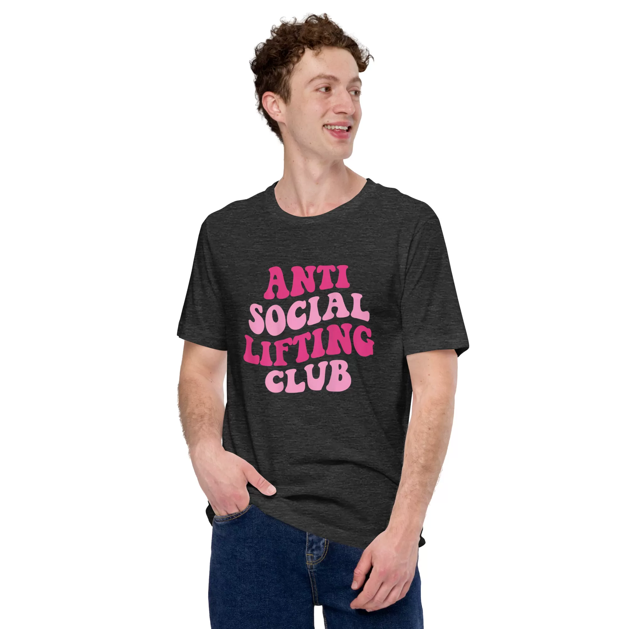 Anti social lifting club Unisex t-shirt - Image 4