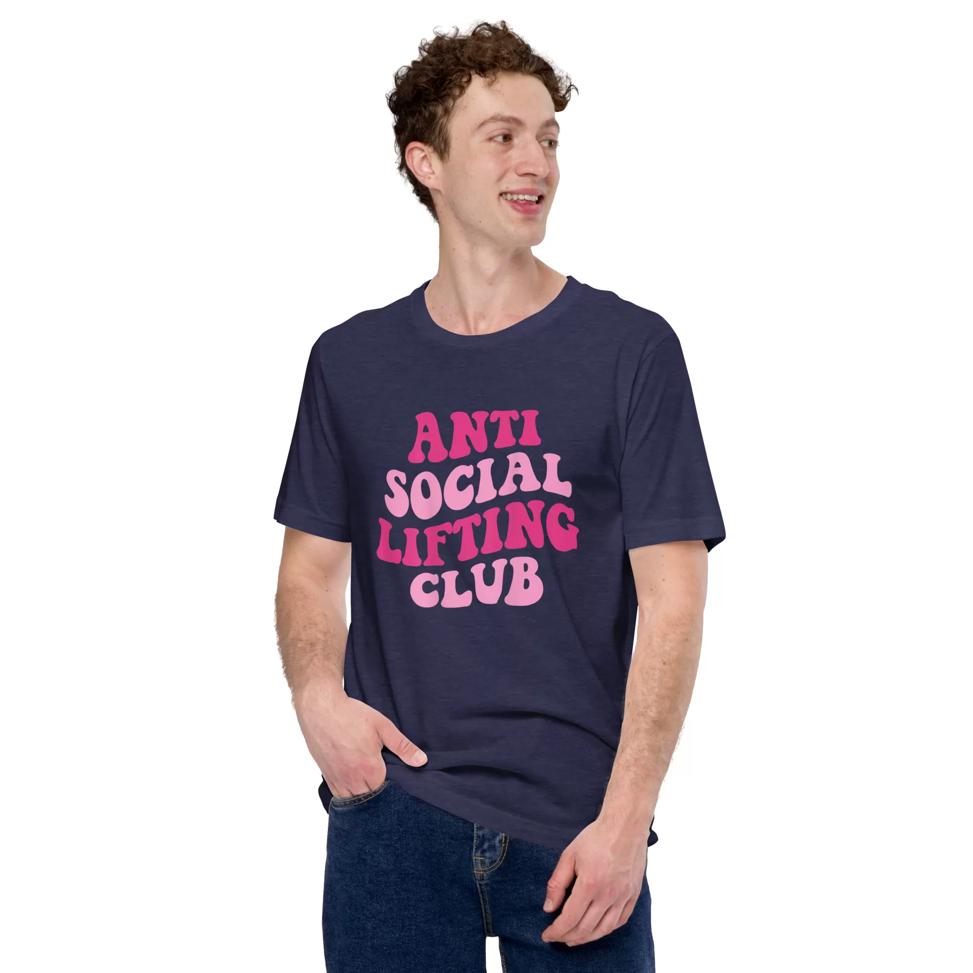 Anti social lifting club Unisex t-shirt - Image 3