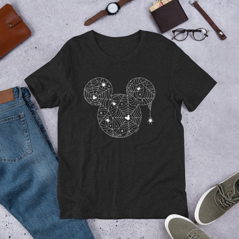Halloween Mickey Spider Web Ears Unisex t-shirt