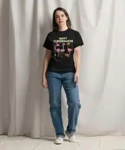 Halloween Happy Flamingoween Witch Pumpkin Mummy Flamingo T-Shirt