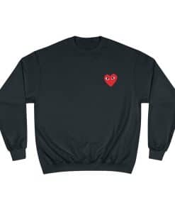 Comme Des Garçons Play heart logo Champion Sweatshirt