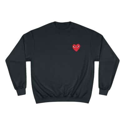 Comme Des Garçons Play heart logo Champion Sweatshirt