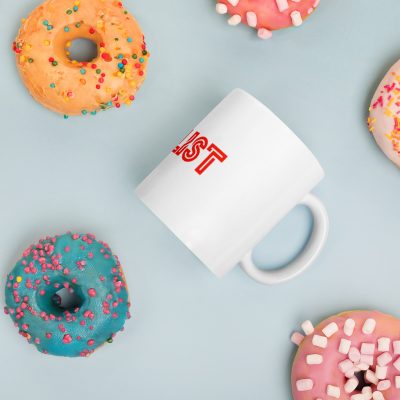 Teelist White glossy mug
