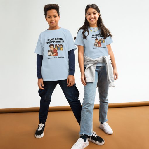 I love doing group projects Youth classic tee - Image 7