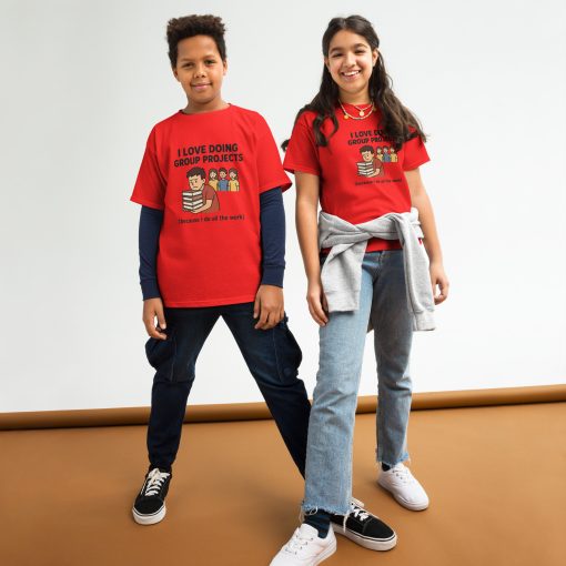 I love doing group projects Youth classic tee - Image 2