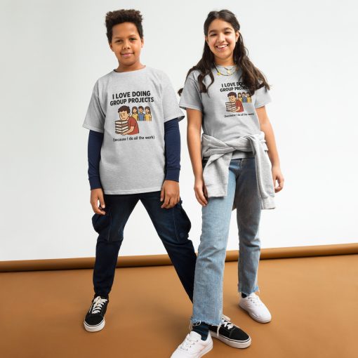 I love doing group projects Youth classic tee - Image 6