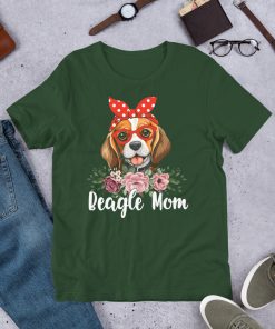Cute Beagle Mom T-Shirt for Dog Lovers Unisex t-shirt