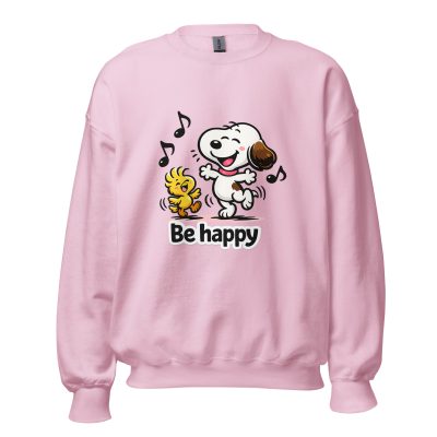 Snoop and Woodstock be happy Unisex Sweatshirt