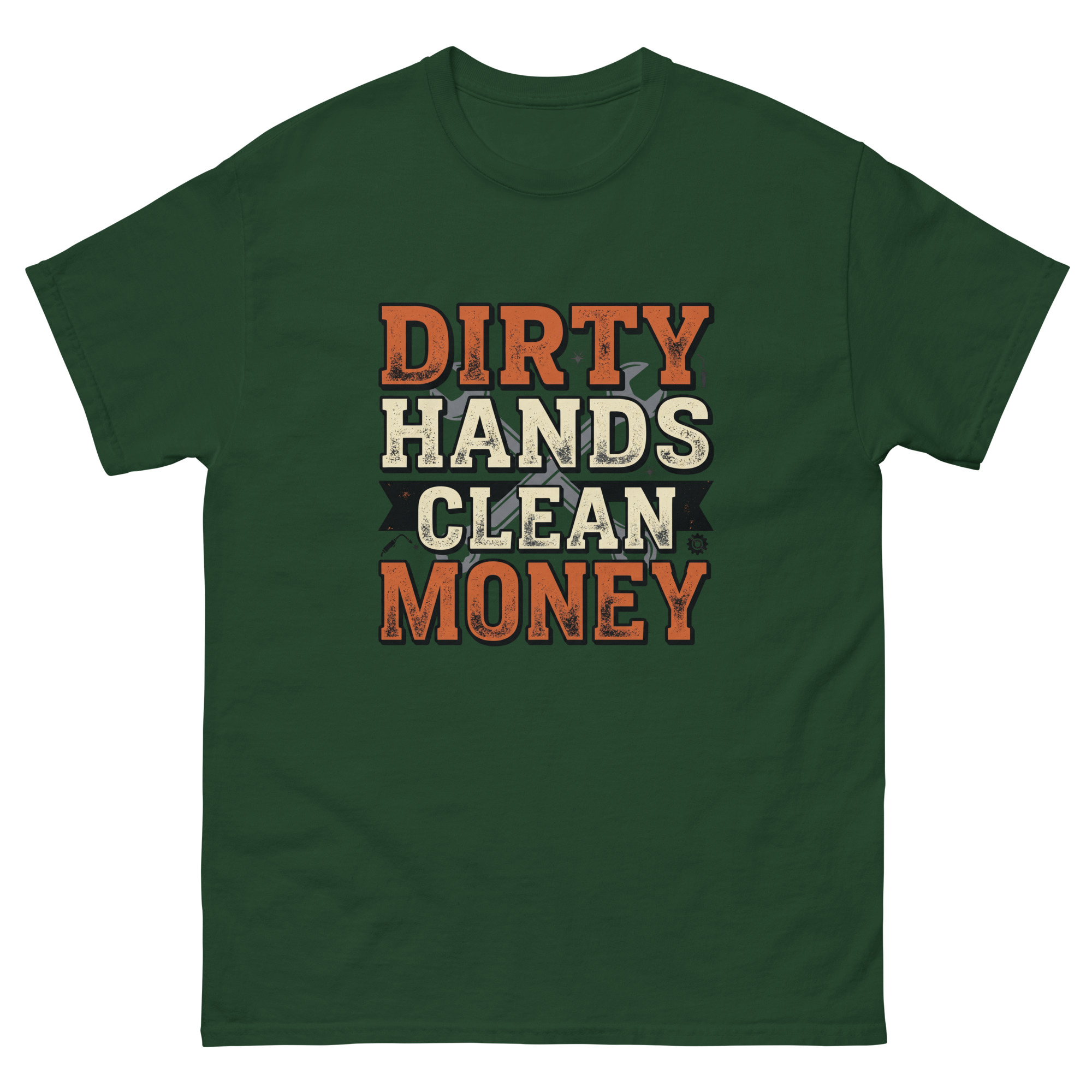 Dirty Hands Clean Money Tee | Blue Collar Work Shirt - Image 6