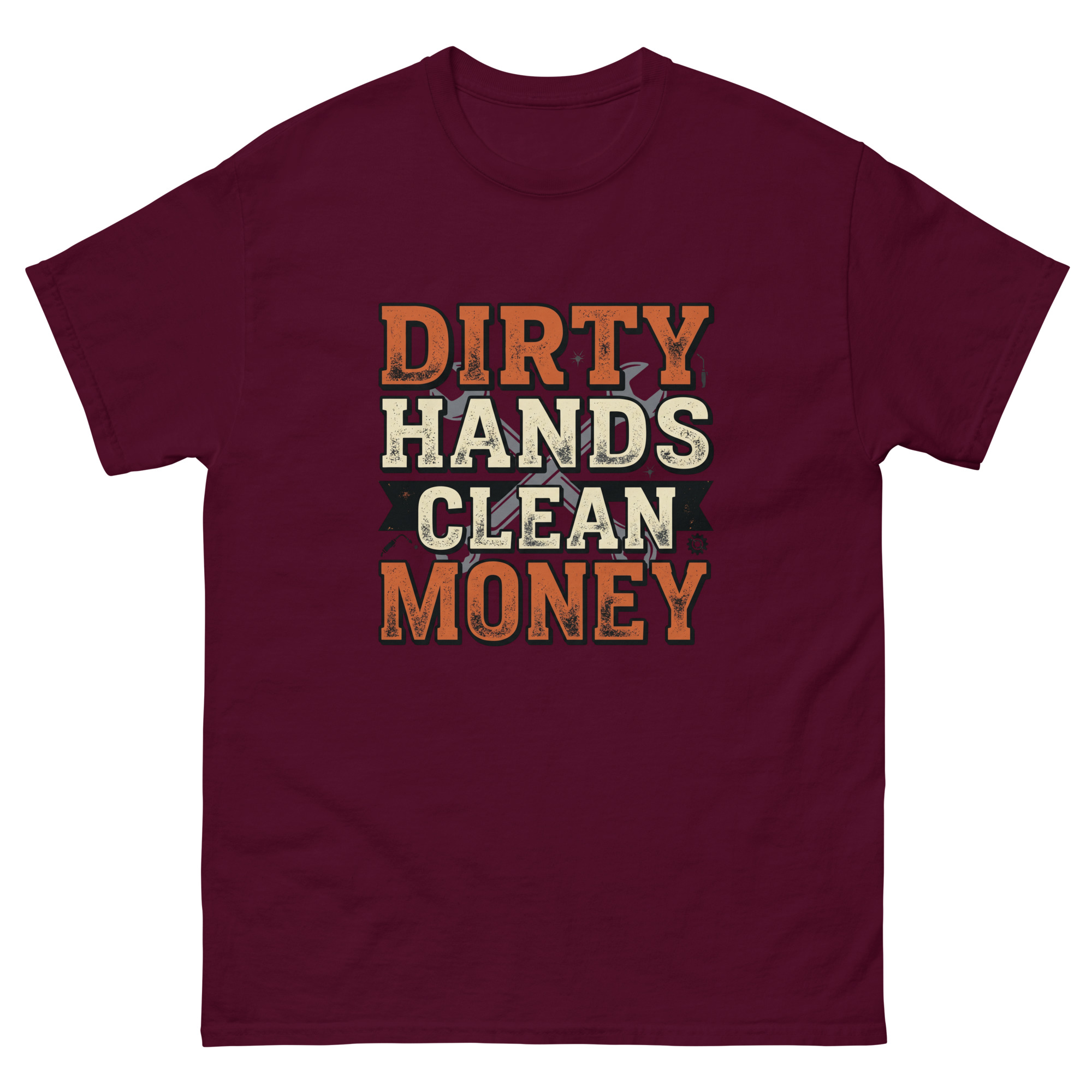 Dirty Hands Clean Money Tee | Blue Collar Work Shirt - Image 2