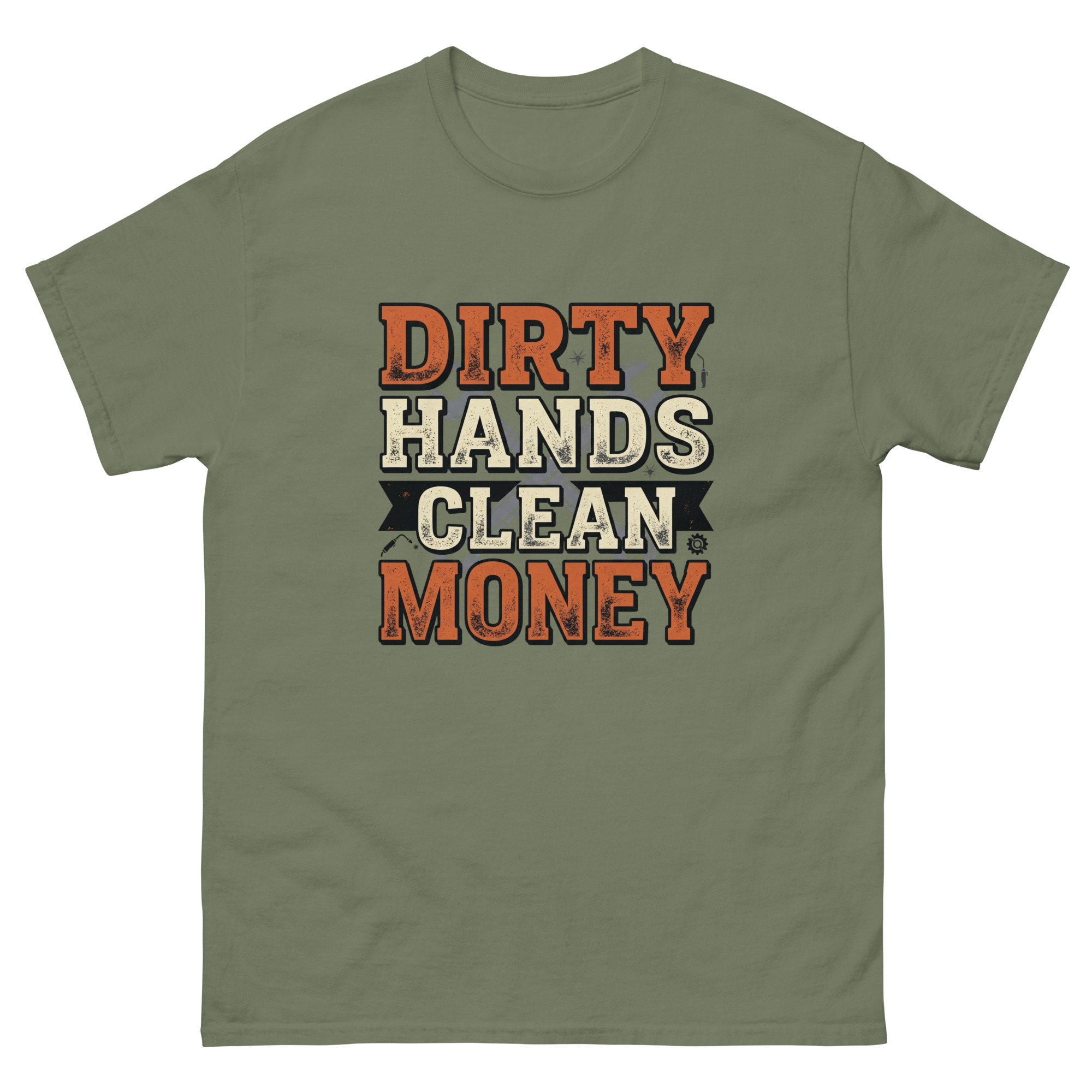 Dirty Hands Clean Money Tee | Blue Collar Work Shirt - Image 8