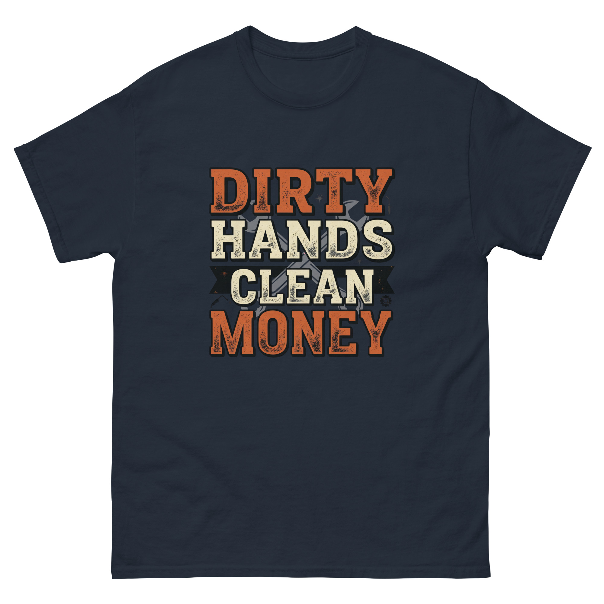 Dirty Hands Clean Money Tee | Blue Collar Work Shirt - Image 4