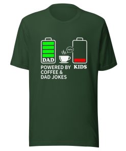 Battery Levels Dad Joke Shirt | Funny Father’s Day Coffee Tee