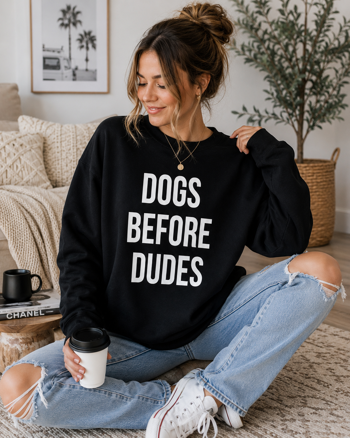 Dogs Before Dudes Champion Sweatshirt - Image 6